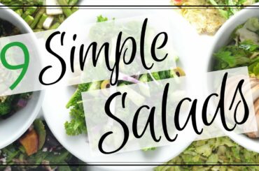 9 Simple Salads (vegetarian & grain free)