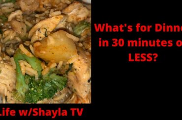 My semi-healthy Pineapple Fried Rice quick meal idea in 30 minute or less!