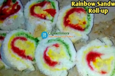 RAINBOW SANDWICH Roll-UPS Or PINWHEELS Recipe | World's Best Recipe | Cheese sandwich