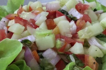 Simple Persian Salad - Weight loss salad || healthy salad recipe || shirazi / persian salad