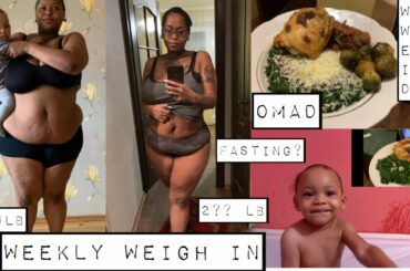 One Meal A Day Meal Idea• What WE Eat In A Day• + Weekly Weigh In