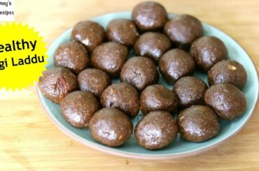 Ragi Laddu Recipe - Healthy, Tasty, & Nutritious Ragi Ladoo With Jaggery For Diwali | Skinny Recipe