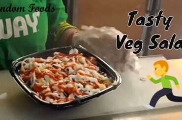 How to prepare tasty salad || Guntur Subway Salad || Vegetable Salad || Veg salad || Random Foods