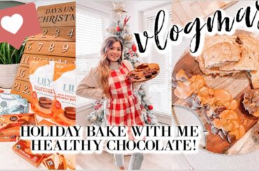 VLOGMAS DAY 2 | Holiday baking with us!! 3 easy recipes using HEALTHY AMAZING chocolate! + GIVEAWAY