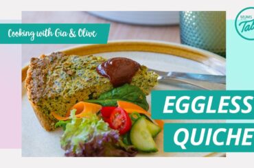 Eggless Quiche: An easy and fast recipe! Cooking with Gia and Olive.