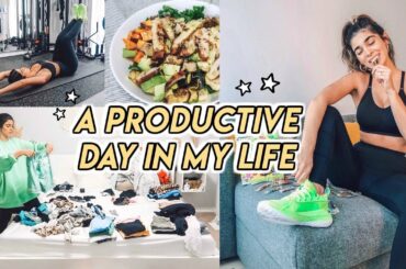 VLOG ☆ quick abs workout, healthy meal ideas + HUGE clean with me!