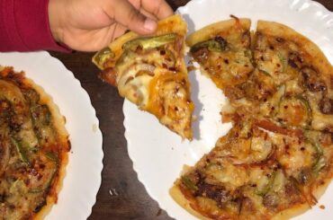 PIZZA WITHOUT OVEN RECIPE  BY AROOSH'S HEALTHY KITCHEN