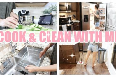COOK AND CLEAN WITH ME 2019 // EASY DINNER IDEA // NIGHTLY CLEANING ROUTINE