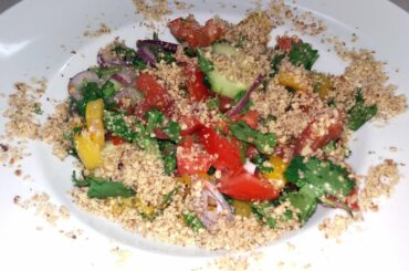 Georgian cucumber tomato salad