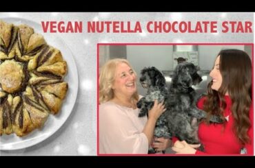 HOW TO MAKE VEGAN NUTELLA CHOCOLATE STAR BREAD - CHRISTMAS RECIPE | VLOGMAS DAY 3