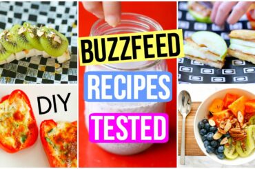 Testing BuzzFeed Recipes: DIY Healthy Breakfast + Snacks!