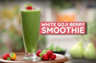 White Goji Berry Smoothie - Healthy Recipes - How to Make a Goji Berry Smoothie