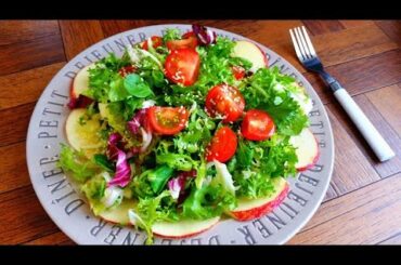 How To Make Healthy And Tasty Salad Recipes | The Perfect Simple Salad with Balsamic Dressing