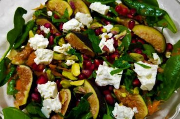 Healthy Salad Recipe!! Fig & Pomegranate Salad.