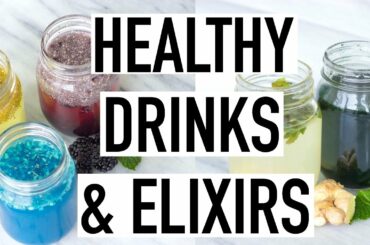HEALTHY DRINK RECIPES! Weight loss, Bloating, Glowing Skin & More!