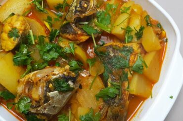 Radish and fish recipe - Healthy recipe for dinner