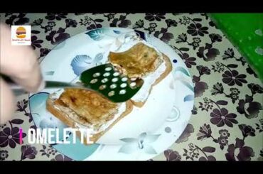 Omelette Cheese Sandwich  - Quick & Easy Breakfast recipe