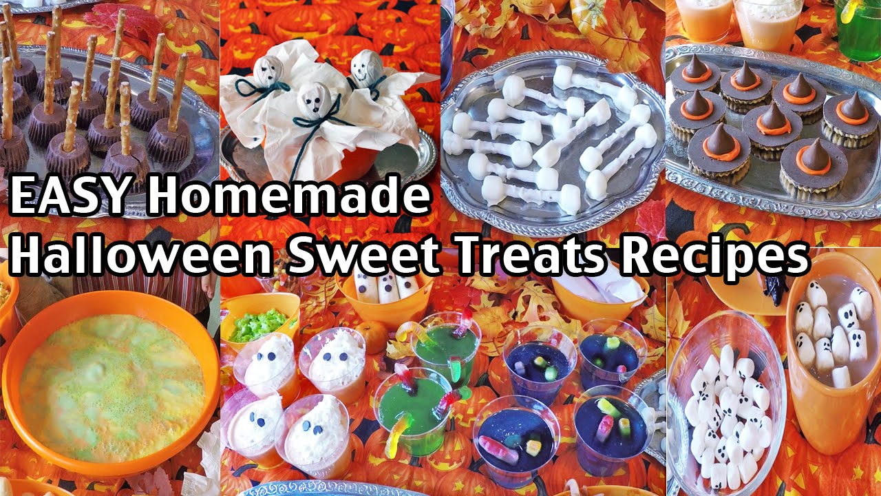 Easy Homemade Halloween Party Food Recipes And Ideas – Sweet Treats! Easy Homemade Halloween Party Food Recipes And Ideas - Sweet Treats!