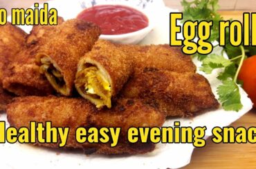Egg Roll || Healthy Easy Evening Snack Recipe in Malayalam || By Diyab A K