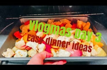 Quick and EASY Dinner Ideas | Vlogmas 2019 Day 3