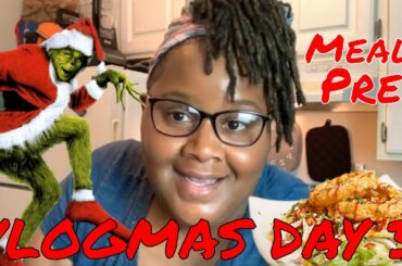 VLOGMAS 2019 | Day 3| Healthy Meal Prep| What I eat!