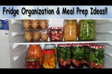 Fridge Organization- How To Organize A Small Fridge (Meal Prepping Ideas)