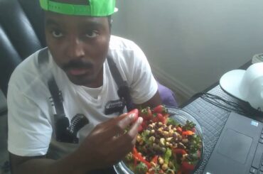 Man VS Salad. Episode 18 PART 3. How to make a super delicious healthy salad
