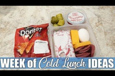 What My Husband Took for Lunch | A Week of Cold Lunch Ideas | December 2019