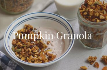 Vegan Pumpkin Granola (easy and healthy breakfast)
