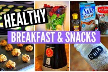 4 HEALTHY Breakfast Recipes & Snack Ideas!