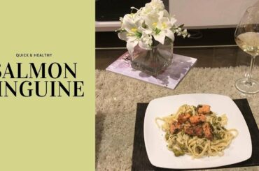 Creamy Salmon Linguine Pasta Recipe - Quick & Healthy Dinner Idea