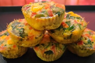 Easy Egg Muffin | Vegetable Omelette Muffin Recipe | Healthy Breakfast Recipe | Muffins Recipe
