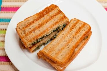 Spinach Cheese Sandwich /  Sandwich Recipes