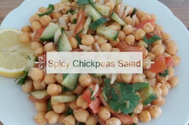 Spicy chickpeas salad,healthy salad by only salad