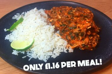 SPICY CHICKEN WITH RICE  - MEAL PREP ON A BUDGET