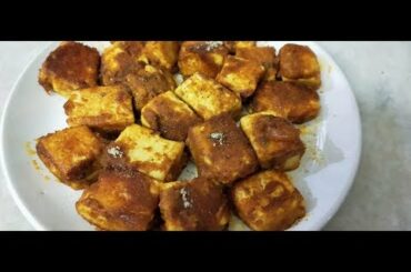 Paneer tikka on tava... restaurant style paneer tikka recipe/easy and healthy snacks recipe