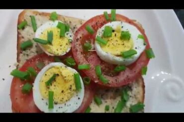 Healthy Tomato & Egg Sandwich / Quick and easy Egg and tomato sandwich