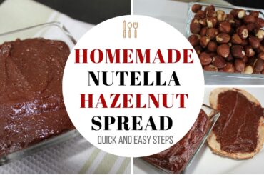 Healthy Homemade Nutella. Low Calorie Hazelnut spread.