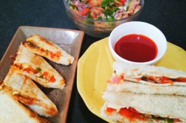 Sandwich ll Sandwich for bachelors ll Easy sandwich in less ingredients ll Veg sandwich
