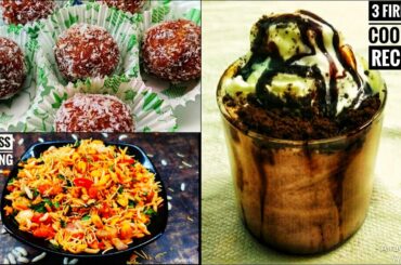 🔥Fireless Cooking Recipes | Oreo Milk Shake | Churumuri | Coconut Ladoo |How to make snacks|