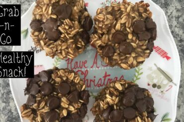 Baked Banana Chocolate Chip Oatmeal Muffins-Healthy Grab n Go snack perfect for kids!