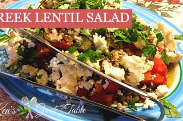 GREEK LENTIL SALAD Like Nobody's Business | Vegetarian Recipes