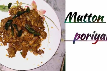 Mutton poriyal in Tamil// Weight loss diet in Tamil / Lchf recipes in tamil