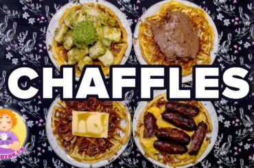 4 KETO Chaffles Recipe 🥞 Sweet + Savoury + Breakfast + Keto Bread for Sandwich