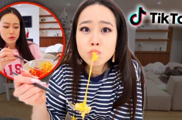TIK TOK DECIDES WHAT I EAT FOR 24 HOURS CHALLENGE!