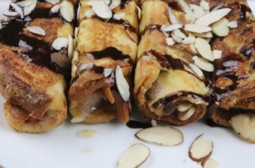 Strawberry Banana Breakfast Egg Rolls | Breakfast Recipes | Home Made Breakfast Egg Rolls