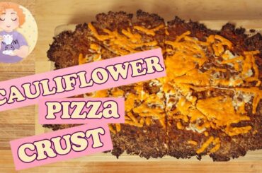 Cauliflower Crust Pizza Recipe Italian Crispy Style that doesn't fall apart -  Low Carb Pizza Bread