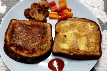 Breakfast recipe||Sandwich in an innovative way||chicken sausage cheese sandwich||healthy and tasty