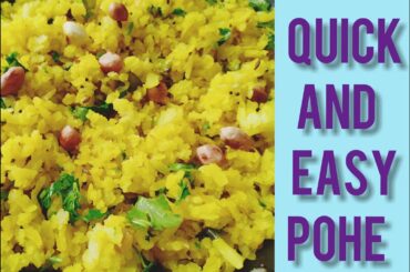 Instant healthy Poha recipe | झटपट पोहे । Tasty Maharashtrian breakfast recipe
