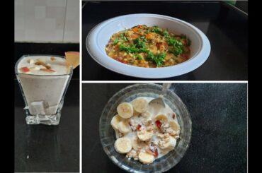 Oats Recipe - Oats Khichdi, Oats fruit bowl, Oats smoothie, weight loss, healthy